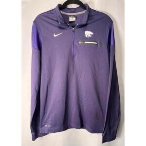 Nike Kansas State Wildcats Purple Dri-FIT Long Sleeve Pullover